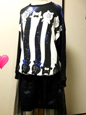 「ScoLar Parity（スカラーパリティ）のアイテム（Tシャツ/カットソー）」を使った、Judy-jamさん（レディース・156cm）の冬コーディネート