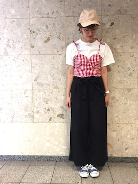 「アイテム（その他トップス）」を使った、いけひろさん（レディース・165cm・20代）の夏コーディネート