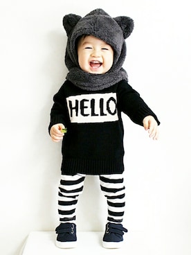 なる☺さん（キッズ・70cm）の冬コーディネート