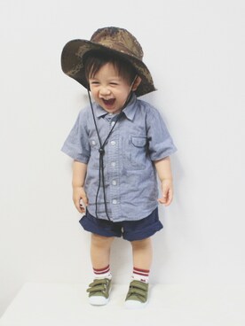 なる☺さん（キッズ・70cm）の夏コーディネート