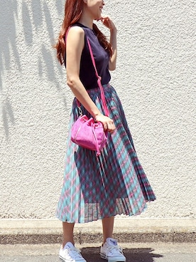 「The Virgnia（ザ ヴァージニア）のアイテム」を使った、The Virgnia公式さん（レディース・165cm）の夏コーディネート