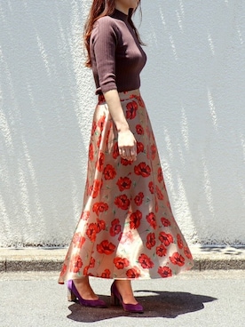 「アイテム（シューズ、パープル系）」を使った、The Virgnia公式さん（レディース・165cm）の夏コーディネート