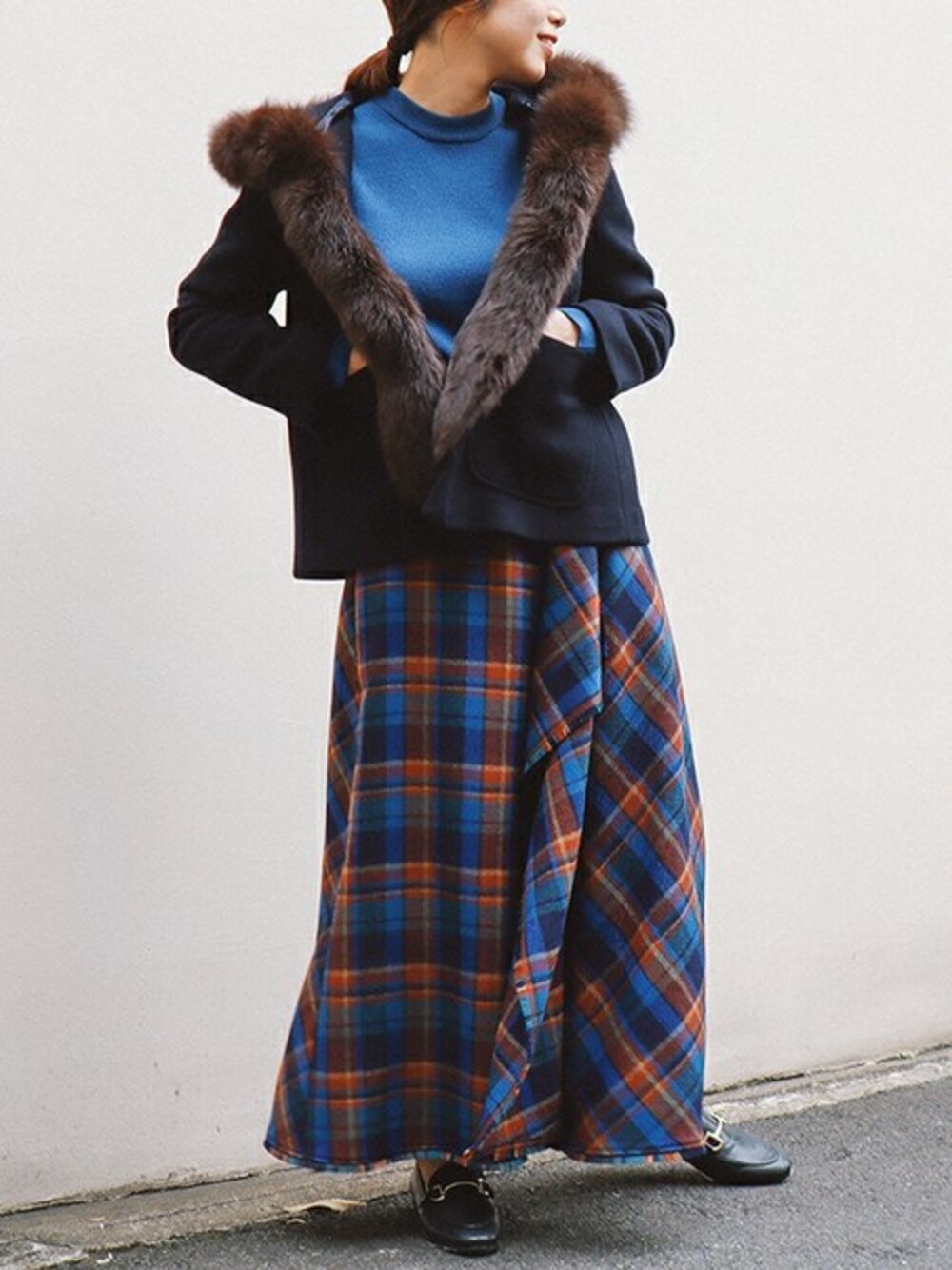 The Virgnia（ザ ヴァージニア）の「フリンジチェックスカート  