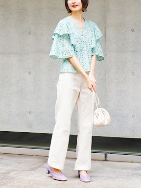 「The Virgnia（ザ ヴァージニア）のアイテム」を使った、The Virgnia公式さん（レディース・165cm）の春コーディネート