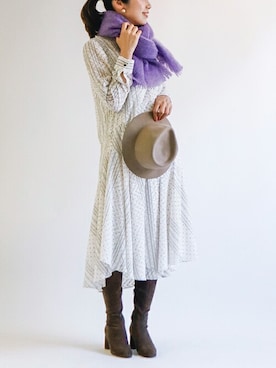 「The Virgnia（ザ ヴァージニア）のアイテム（ファッション雑貨）」を使った、The Virgnia公式さん（レディース・165cm）の秋コーディネート