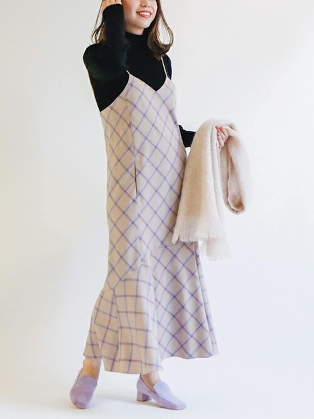 ザヴァージニアthevirgniaモヘアストール The Virgnia（ザ ヴァージニア）の「【FOXFORD】モヘヤストール
