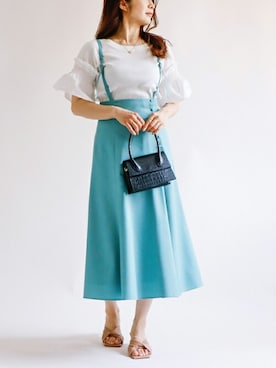 「ナロースカート」｜The Virgnia公式さん（レディース・160cm）の夏コーディネート