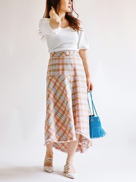 「The Virgnia（ザ ヴァージニア）のアイテム」を使った、The Virgnia公式さん（レディース・160cm）の夏コーディネート