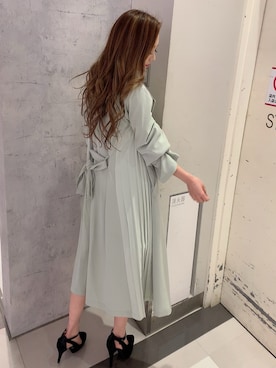 「LIPSERVICE（リップサービス）のアイテム（トレンチコート）」を使った、SUZUさん（レディース・152cm）の冬コーディネート