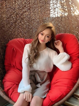 「LIPSERVICE（リップサービス）のアイテム（ワンピース/ドレス）」を使った、SUZUさん（レディース・152cm）の春コーディネート