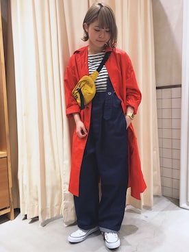「RNA」｜「アイテム（その他アウター）」を使った、かとうさん（レディース・161cm）の冬コーディネート