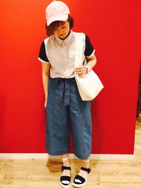 よこまるさん（レディース・159cm）の夏コーディネート
