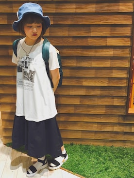 よこまるさん（レディース・159cm）の夏コーディネート