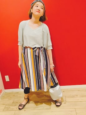 よこまるさん（レディース・159cm）の夏コーディネート