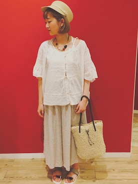 よこまるさん（レディース・159cm）の夏コーディネート