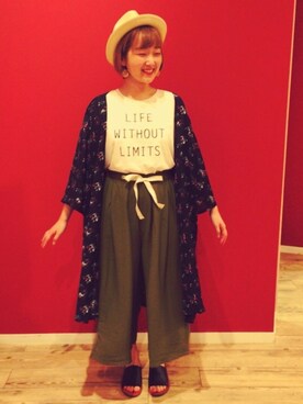 よこまるさん(レディース・159cm)の夏コーディネート