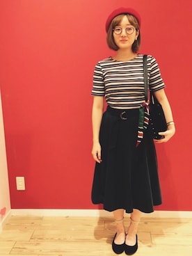 よこまるさん(レディース・159cm)の秋コーディネート