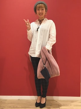 よこまるさん（レディース・159cm）の秋コーディネート