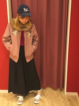 よこまるさん（レディース・159cm）の秋コーディネート