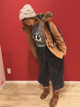 よこまるさん（レディース・159cm）の秋コーディネート