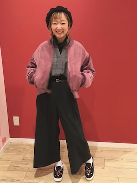 よこまるさん（レディース・159cm）の秋コーディネート