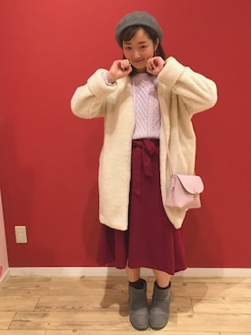 よこまるさん（レディース・159cm）の冬コーディネート