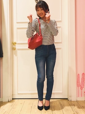 よこまるさん（レディース・159cm）の冬コーディネート