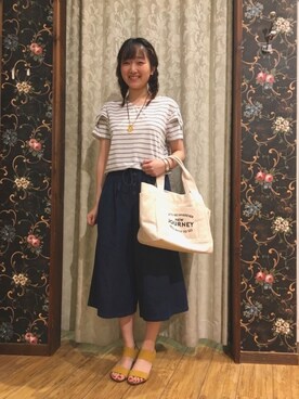 よこまるさん（レディース・159cm）の夏コーディネート