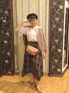 よこまるさん（レディース・159cm）の秋コーディネート