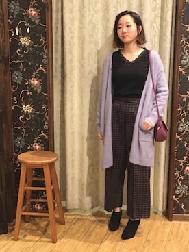 よこまるさん（レディース・159cm）の秋コーディネート