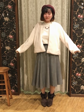 よこまるさん（レディース・159cm）の秋コーディネート