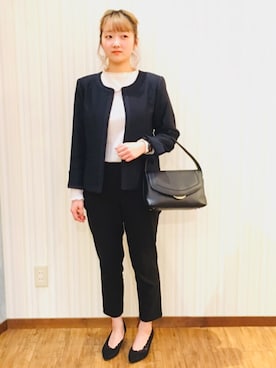 よこまるさん（レディース・159cm）の冬コーディネート