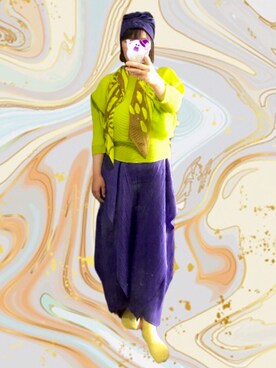 me by ISSEY MIYAKEのストール/ショールを使った人気ファッション