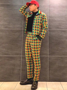 「Paul Smith（ポールスミス）のアイテム（キャップ）」を使った、つばぴよさん（メンズ・172cm）の冬コーディネート