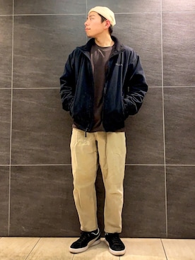「Gramicci（グラミチ）のGRAMICCI/グラミチ　GRAMICCI PANTS グラミチパンツ 8657-56J（その他パンツ）」を使った、つばぴよさん（メンズ・172cm）の冬コーディネート