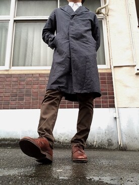 「SCYE BASICS（サイベーシックス）のアイテム（その他パンツ）」を使った、MINOさん（メンズ・165cm）の春コーディネート
