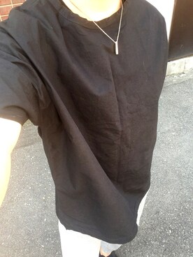 「BASISBROEK（バシスブルック）のアイテム（Tシャツ/カットソー）」を使った、MINOさん（メンズ・165cm）の春コーディネート