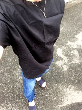 「BASISBROEK（バシスブルック）のアイテム（Tシャツ/カットソー）」を使った、MINOさん（メンズ・165cm）の夏コーディネート