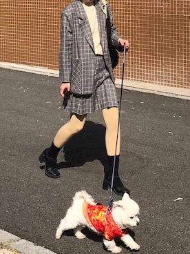 「UNIF（ユニフ）のアイテム（パンプス）」を使った、Atsuko さん（レディース・162cm）の春コーディネート