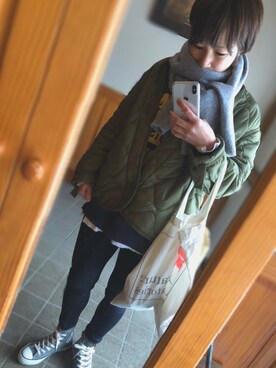 「Another Edition」｜「アイテム（スウェット）」を使った、piさん（レディース・160cm）の冬コーディネート