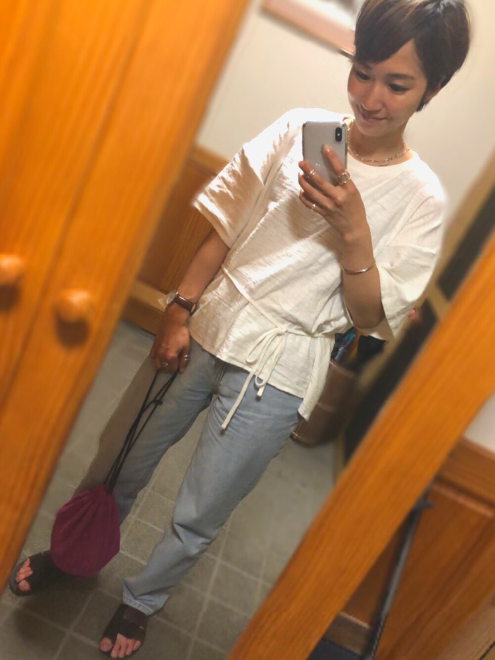 TODAYFUL（トゥデイフル）の「スラブラップラウンドプルオーバー（T