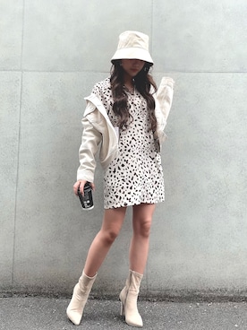 「DURAS（デュラス）のアイテム」を使った、yurinochannさん（レディース・156cm）の春コーディネート