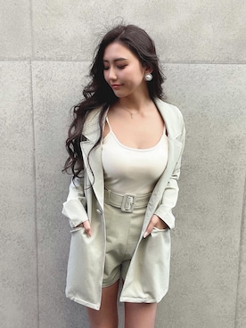 「DURAS（デュラス）のアイテム」を使った、yurinochannさん（レディース・156cm）の春コーディネート