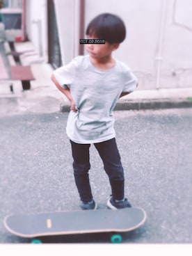 「小1」｜taaさん（キッズ・120cm）の秋コーディネート