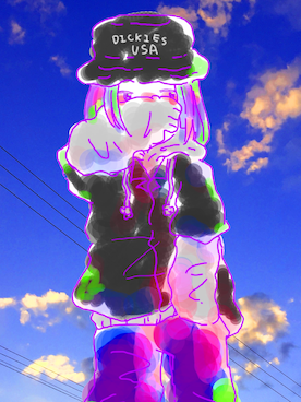 ながとまい子さん（レディース・152cm）の冬コーディネート