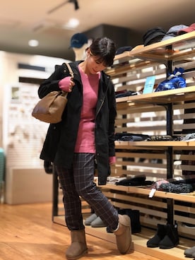 「DINNER（ディナー）のアイテム」を使った、ゆかぴさん（レディース・159cm）の秋コーディネート