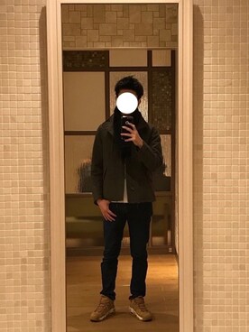 「green label relaxing（グリーンレーベルリラクシング）のアイテム（モッズコート）」を使った、sasaさん（メンズ・176cm）の冬コーディネート