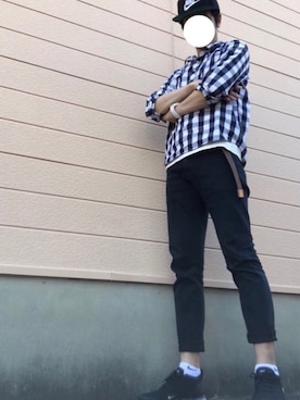 「NANO universe（ナノユニバース）のアイテム（その他）」を使った、sasaさん（メンズ・176cm）の春コーディネート