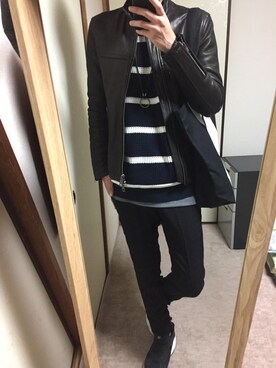 「jackrose」｜「アイテム（その他）」を使った、66号線歩く幽霊三ツ星カルテットさん（メンズ・175cm）の冬コーディネート