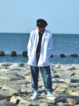 「VOLCOM」｜「アイテム（ジャケット/アウター）」を使った、masaさん（メンズ・163cm）の春コーディネート